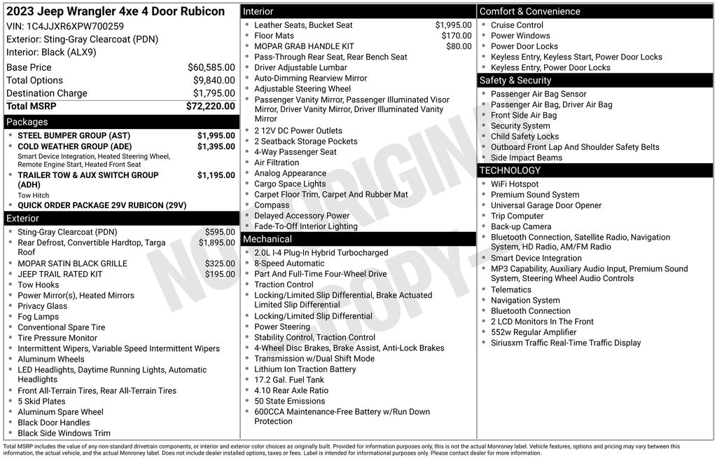 jeep wrangler 4xe 2023 1C4JJXR6XPW700259 image jeep wrangler 4xe 2023 1C4JJXR6XPW700259 image
